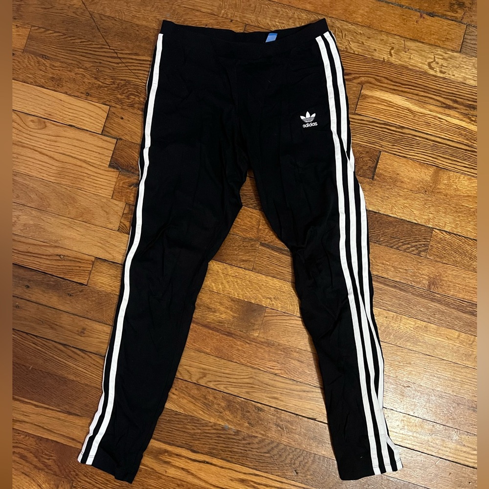 Adidas Black Striped Leggings